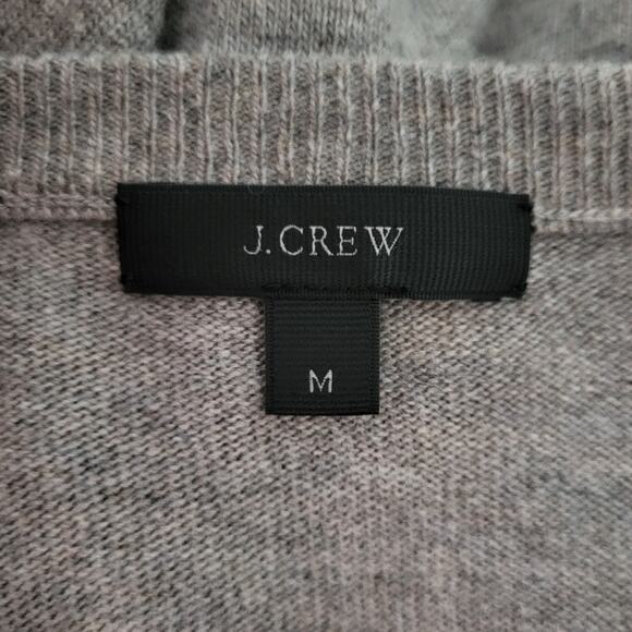 J.Crew Wool Blend Colorblock Tunic Sweater Women’s M Red Gray Relaxed Preppy - Picture 9 of 10